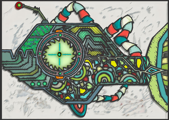 modern fish [Druck auf Papier]