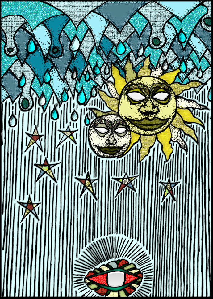 sun and rain [Druck auf Papier]